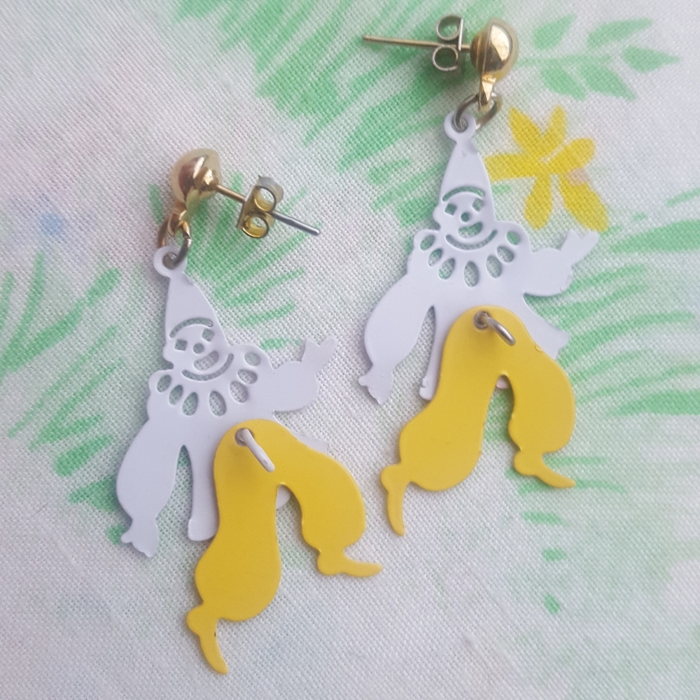 Dancing Clown Earrings View 3